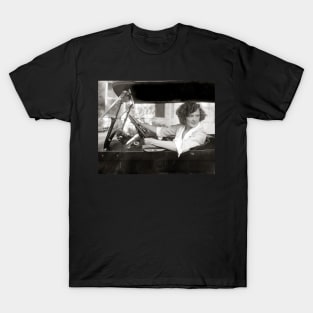 Actress Behind the Wheel, 1921. Vintage Photo T-Shirt